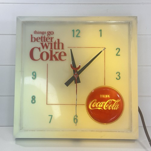 Vtg 1960 coca - 1960's, lighted