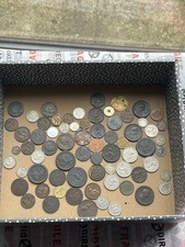 Huge Bundle Of Old Coins/tokens Most Uk