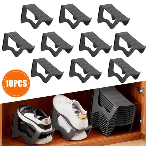 Black shoe organiser rack - organiser, 10
