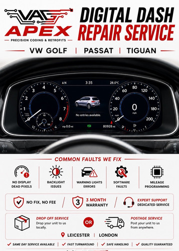 Repair service dashboard - service, vw