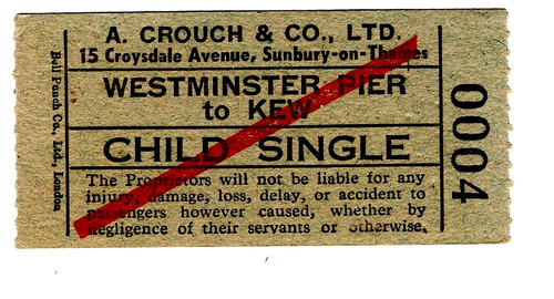 Steamer ferry ticket - steamer,