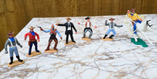 Vintage Timpo Swoppet plastic toy soldiers Cowboy job lot