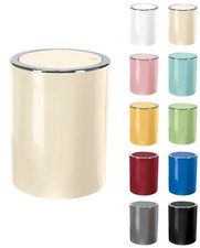 Kleine Wolke Compact Bathroom Kitchen Office Waste Bin with Swing Lid 5ltr