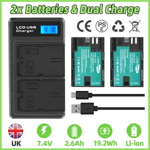 2pcs 6ah battery - 2.6ah, lp-e6