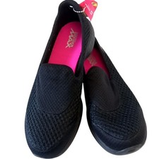 Skechers Comfort Shoes Goga Max Black Slip On Mesh UK 3 New