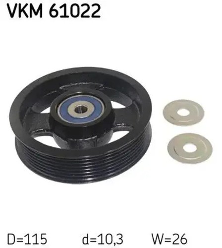 Belt pulley vkm 61022 skf - v-belt,