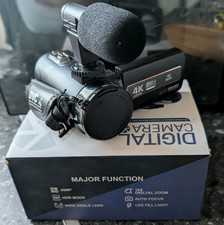Digital Video Camera , 4k , HD , Removable Boom Mic