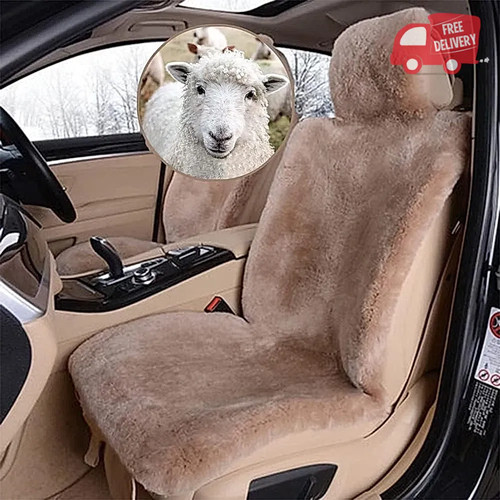 Real genuine sheepskin seat - real,