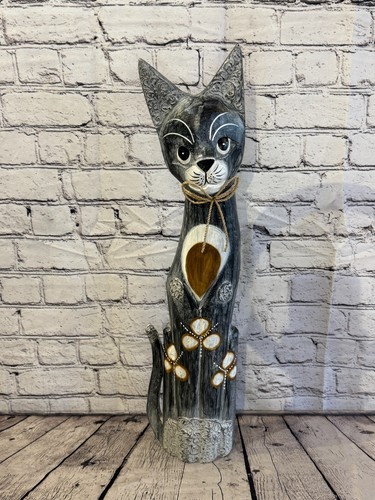 60cm grey silver dots wooden - 60cm,