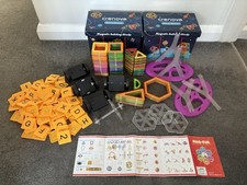 Double Set Crenova Magnetic Building Blocks Tiles STEM Montessori Toy Set Bundle