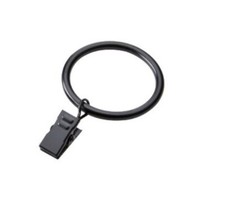 Curtain Rod Rings Black With