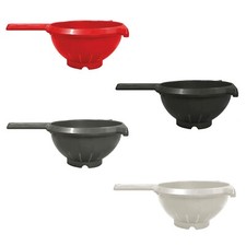 Plastic Colander Strainer With Handle Food Rice Pasta Fruit Veg Washing Drainer