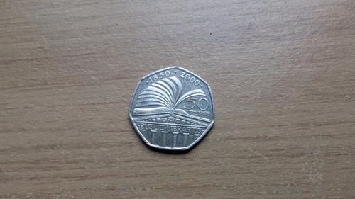 Rare public libraries 50p - 50p, coin