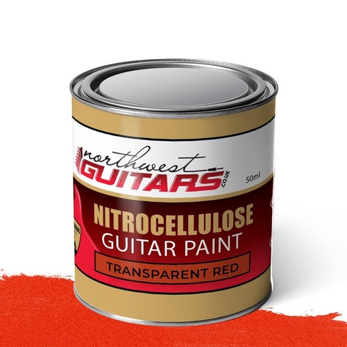 Transparent red nitrocellulose - red,