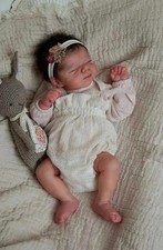 Reborn Baby Dolls Silicone Full Body Girl 18 In Realistic Baby Doll.