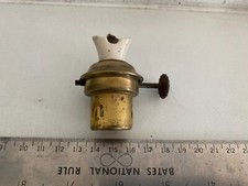 BRITISH RAILWAY SHERWOOD HAND LAMP CERAMIC & BRASS BURNER 35MM SHAFT 1940
