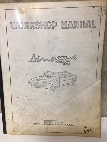 Ferrari dino 308 - 308, workshop
