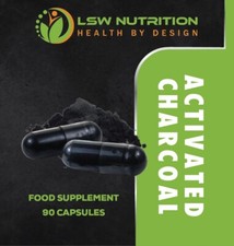 Activated Charcoal Vegan Capsules Reduce Flatulence Gas Bloating indigestion UK
