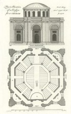 Plan and elevation of a design
