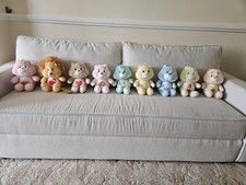  Vintage 1980s Care Bear Soft Plush Toys.