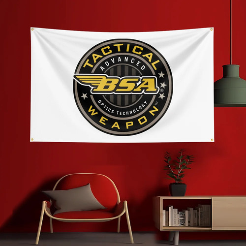 Bsa motorcycle banner flag - bsa,