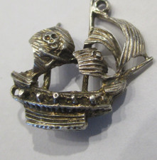 SILVER VINTAGE CHARM  PIRATE