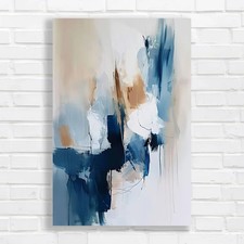Abstract Brushstrokes Canvas