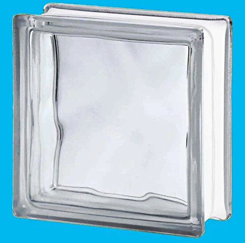 Wave wavy glass block clear - glass,