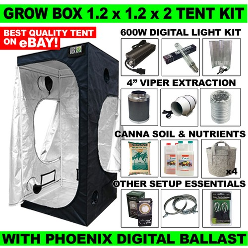 Grow box tent starter - kit, 1.2m