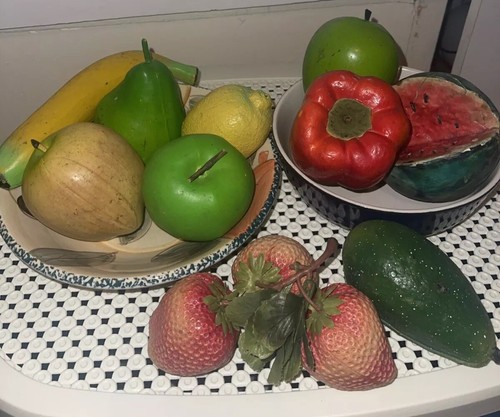 Fake ornamental fruit items - fake,