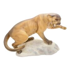 BESWICK NO. 1702 MATT PUMA / MOUNTAIN LION ON ROCK ** PERFECT CONDITION **