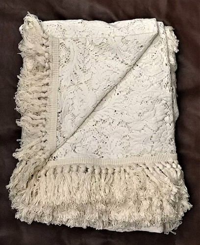Twin ivory rose garden fringe - rose,