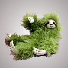 Spencer sloth soft toy sewing pattern.  14" sloth by pcbangles