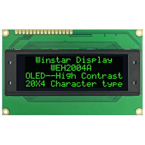 Winstar 20x4 green oled - green,