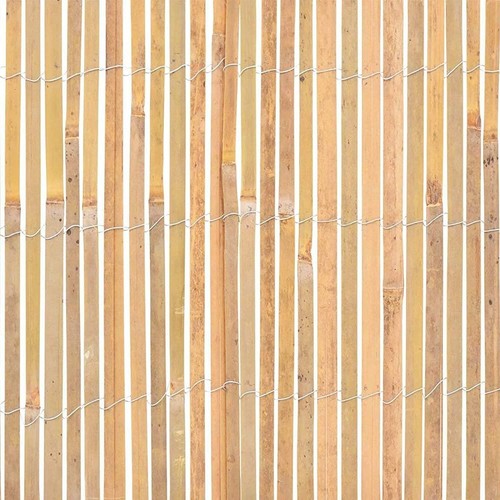 Bamboo slatted fence - x,