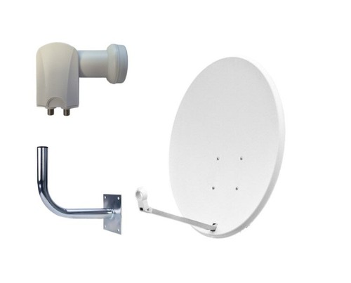 Satellite dish white 80cm - dish, +
