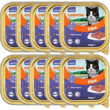 10 x Coshida Super Premium Cat Food With Turkey 100g