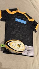 Wasps RFC signed 2021/22 loose shirt & Rugby Ball with certificate of warranty