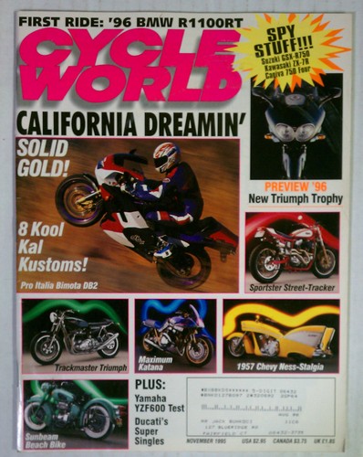 Cycle world magazine back - cycle,
