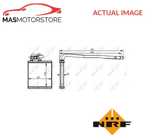Heater radiator exchanger - radiator, lhd