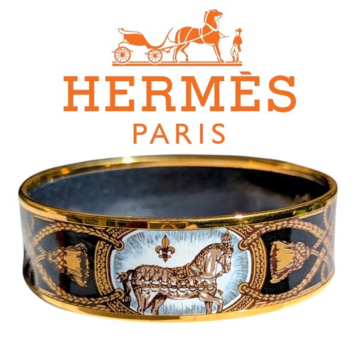 Hermès enamel bangle - enamel, cheval
