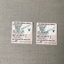 Midsummer Music @ Wembley Stadium 1975 ticket stubs x2 + 2 Elton John stubs 1979