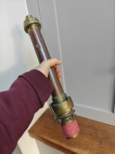 Vintage fire old - , brass