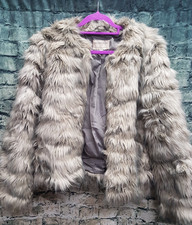 Women's Monsoon Grey Faux Fur