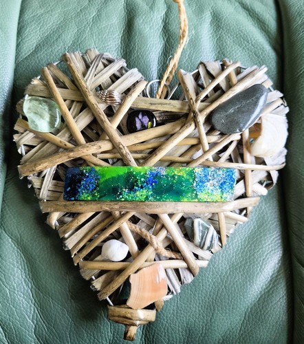 Fused glass charms - fused, glass,
