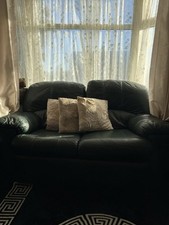 3-Piece Green Leather Recliner