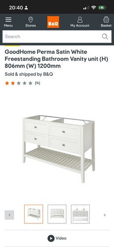 Bathroom basin cabinet - b&q,