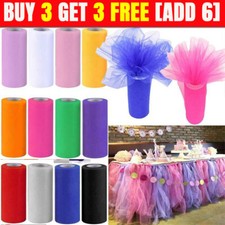 25 Yards Nylon TUTU TULLE ROLL Soft Netting Wedding Party Decor Craft Fabric DIY