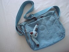 ~ KIPLING BREEZER Lagoon Blue ~ ZIP ORGANISER Crossbody HANDBAG & NADIA Monkey