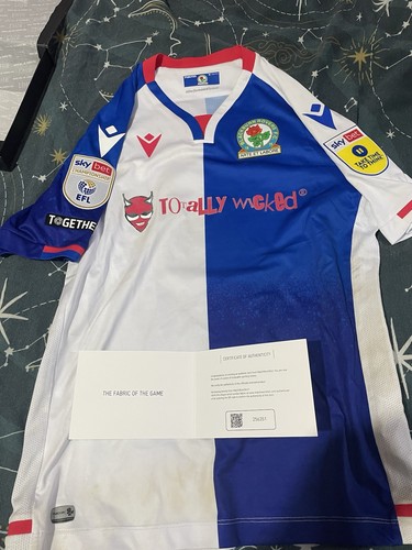 Blackburn rovers match - rovers, worn